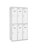 Taquilla 1800x900x500 SIMONLOCKER PROFESIONAL TANDEM 3/6 300 (900) GR/BL marca SIMONRACK
