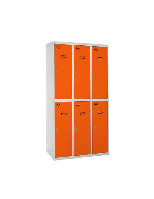Taquilla 1800x900x500 SIMONLOCKER PROFESIONAL TANDEM 3/6 300 (900) GR/NA marca SIMONRACK