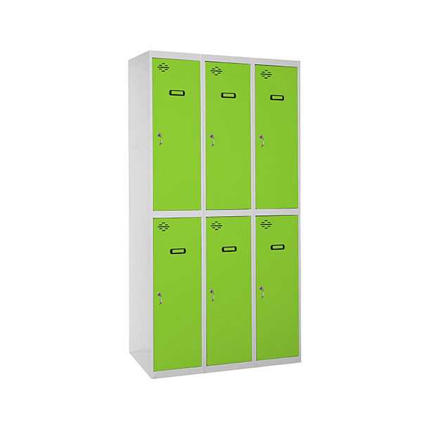 Taquilla 1800x900x500 SIMONLOCKER PROFESIONAL TANDEM 3/6 300 (900) GR/VE marca SIMONRACK
