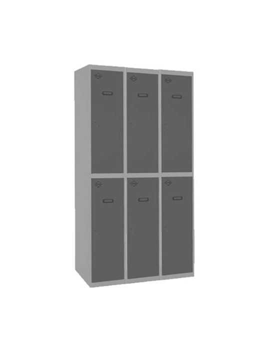 Taquilla 1800x900x500 SIMONLOCKER PROFESIONAL TANDEM 3/6 300 (900) GR/AN marca SIMONRACK