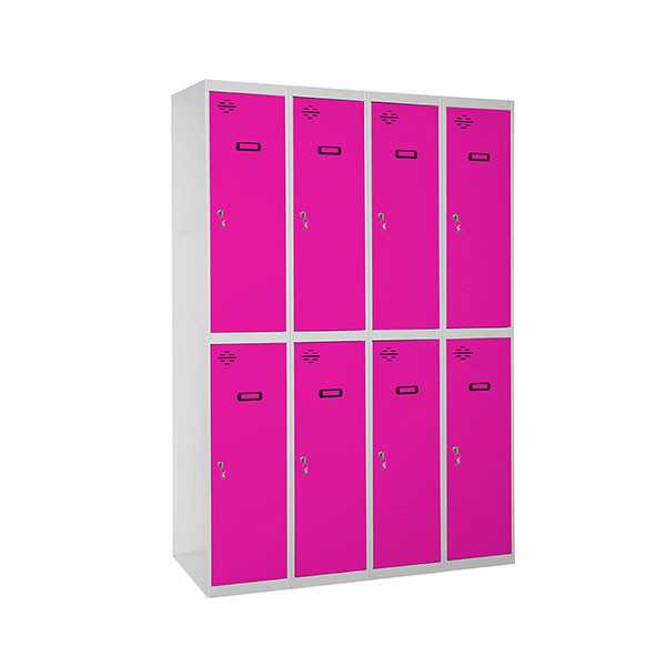 Taquilla 1800x1200x500 SIMONLOCKER PROFESIONAL TANDEM 4/8 300 (1200) GR/RO marca SIMONRACK