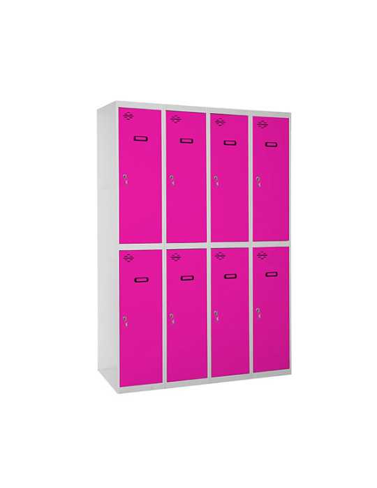 Taquilla 1800x1200x500 SIMONLOCKER PROFESIONAL TANDEM 4/8 300 (1200) GR/RO marca SIMONRACK