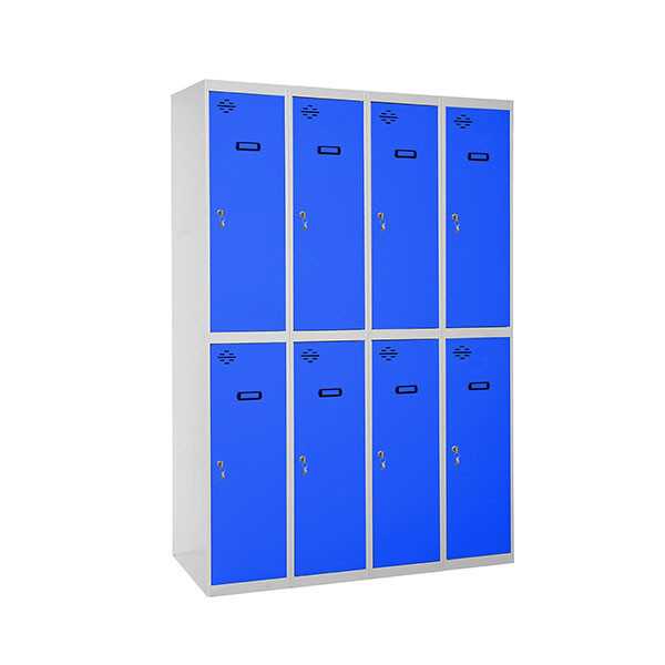 Taquilla 1800x1200x500 SIMONLOCKER PROFESIONAL TANDEM 4/8 300 (1200) GR/AZ marca SIMONRACK