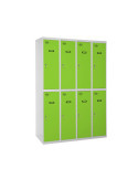 Taquilla 1800x1200x500 SIMONLOCKER PROFESIONAL TANDEM 4/8 300 (1200) GR/VE marca SIMONRACK