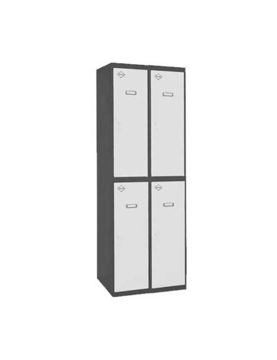 Taquilla 1800x600x500 SIMONLOCKER PROFESIONAL TANDEM 2/4 300 (600) AN/BL marca SIMONRACK
