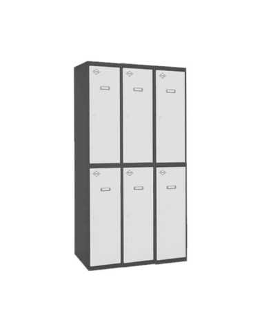 Taquilla 1800x900x500 SIMONLOCKER PROFESIONAL TANDEM 3/6 300 (900) AN/BL marca SIMONRACK