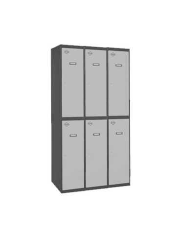 Taquilla 1800x900x500 SIMONLOCKER PROFESIONAL TANDEM 3/6 300 (900) AN/GR marca SIMONRACK