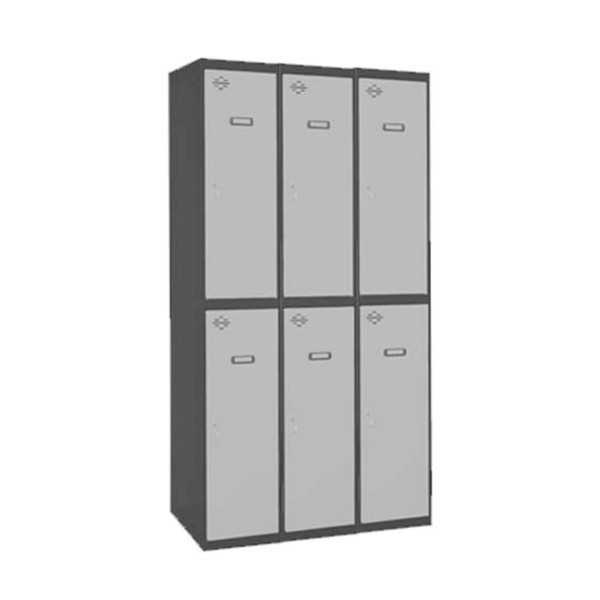 Taquilla 1800x900x500 SIMONLOCKER PROFESIONAL TANDEM 3/6 300 (900) AN/GR marca SIMONRACK