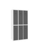 Taquilla 1800x900x500 SIMONLOCKER PROFESIONAL TANDEM 3/6 300 (900) BL/AN marca SIMONRACK