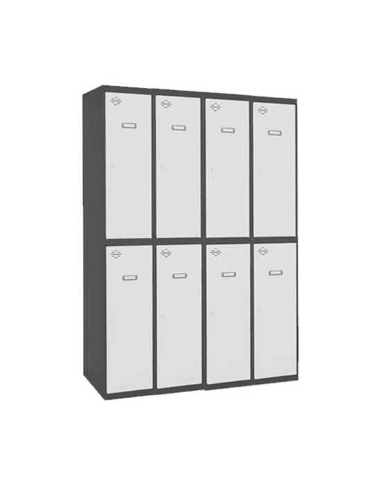 Taquilla 1800x1200x500 SIMONLOCKER PROFESIONAL TANDEM 4/8 300 (1200) AN/BL marca SIMONRACK
