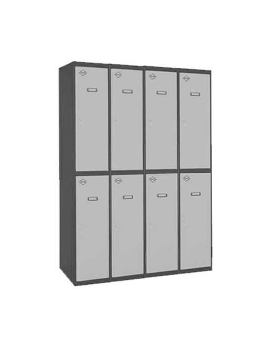 Taquilla 1800x1200x500 SIMONLOCKER PROFESIONAL TANDEM 4/8 300 (1200) AN/GR marca SIMONRACK