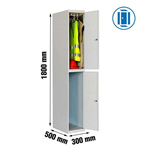 Taquilla 1800x300x500 SIMONLOCKER PROFESIONAL TANDEM 1/2 300 INI GRIS marca SIMONRACK