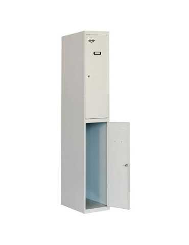 Taquilla 1800x400x500 SIMONLOCKER PROFESIONAL TANDEM 1/2 400 INI GRIS marca SIMONRACK 2