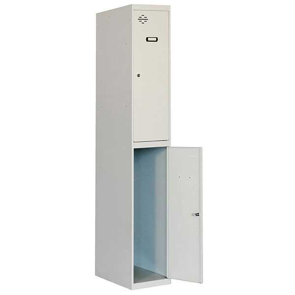 Taquilla 1800x400x500 SIMONLOCKER PROFESIONAL TANDEM 1/2 400 INI GRIS marca SIMONRACK
