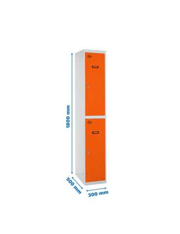 Taquilla 1800x300x500 SIMONLOCKER PROFESIONAL TANDEM 1/2 300 INI GR/NA marca SIMONRACK