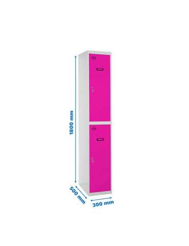 Taquilla 1800x300x500 SIMONLOCKER PROFESIONAL TANDEM 1/2 300 INI GR/RS marca SIMONRACK