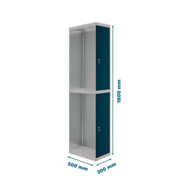Taquilla 1800x300x500 SIMONLOCKER PROFESIONAL TANDEM 1/2 300 ADDI GR/AN marca SIMONRACK
