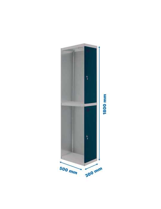 Taquilla 1800x300x500 SIMONLOCKER PROFESIONAL TANDEM 1/2 300 ADDI GR/AN marca SIMONRACK