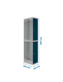 Taquilla 1800x300x500 SIMONLOCKER PROFESIONAL TANDEM 1/2 300 ADDI GR/AN marca SIMONRACK