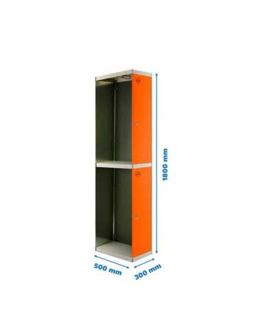 Taquilla 1800x300x500 SIMONLOCKER PROFESIONAL TANDEM 1/2 300 ADDI GR/NA marca SIMONRACK