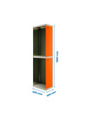 Taquilla 1800x300x500 SIMONLOCKER PROFESIONAL TANDEM 1/2 300 ADDI GR/NA marca SIMONRACK