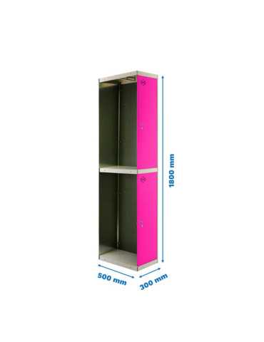 Taquilla 1800x300x500 SIMONLOCKER PROFESIONAL TANDEM 1/2 300 ADDI GR/RS marca SIMONRACK