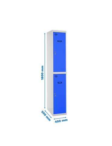Taquilla 1800x400x500 SIMONLOCKER PROFESIONAL TANDEM 1/2 400 INI GR/AZ marca SIMONRACK