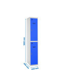 Taquilla 1800x400x500 SIMONLOCKER PROFESIONAL TANDEM 1/2 400 INI GR/AZ marca SIMONRACK