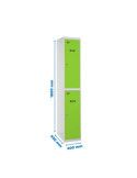 Taquilla 1800x400x500 SIMONLOCKER PROFESIONAL TANDEM 1/2 400 INI GR/VE marca SIMONRACK