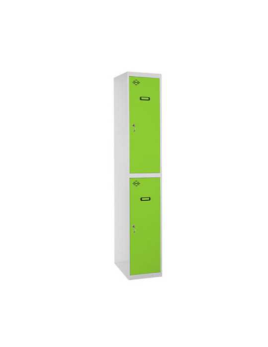 Taquilla 1800x400x500 SIMONLOCKER PROFESIONAL TANDEM 1/2 400 INI GR/VE marca SIMONRACK