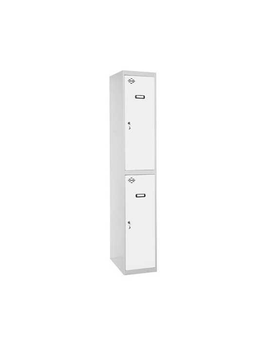 Taquilla 1800x400x500 SIMONLOCKER PROFESIONAL TANDEM 1/2 400 INI GR/BL marca SIMONRACK