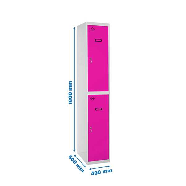 Taquilla 1800x400x500 SIMONLOCKER PROFESIONAL TANDEM 1/2 400 INI GR/RS marca SIMONRACK