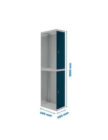 Taquilla 1800x400x500 SIMONLOCKER PROFESIONAL TANDEM 1/2 400 ADDI GR/AN marca SIMONRACK
