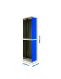 Taquilla 1800x400x500 SIMONLOCKER PROFESIONAL TANDEM 1/2 400 ADDI GR/AZ marca SIMONRACK