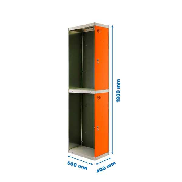 Taquilla 1800x400x500 SIMONLOCKER PROFESIONAL TANDEM 1/2 400 ADDI GR/NA marca SIMONRACK