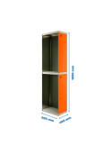 Taquilla 1800x400x500 SIMONLOCKER PROFESIONAL TANDEM 1/2 400 ADDI GR/NA marca SIMONRACK