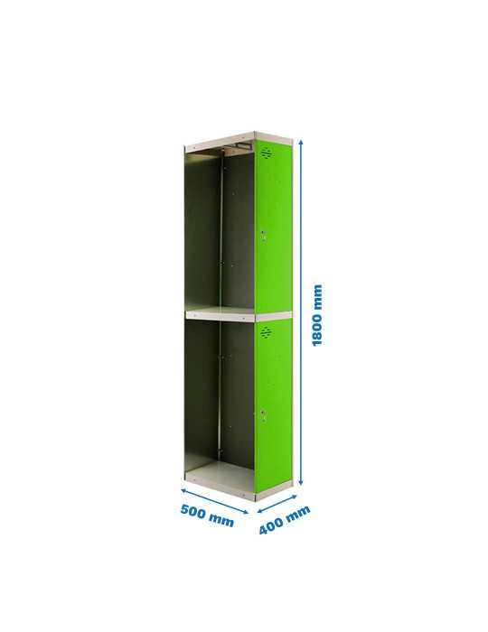 Taquilla 1800x400x500 SIMONLOCKER PROFESIONAL TANDEM 1/2 400 ADDI GR/VE marca SIMONRACK