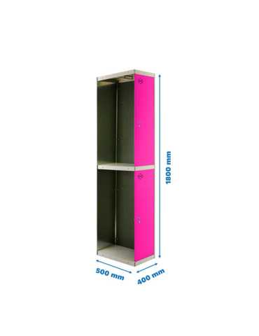 Taquilla 1800x400x500 SIMONLOCKER PROFESIONAL TANDEM 1/2 400 ADDI GR/RS marca SIMONRACK