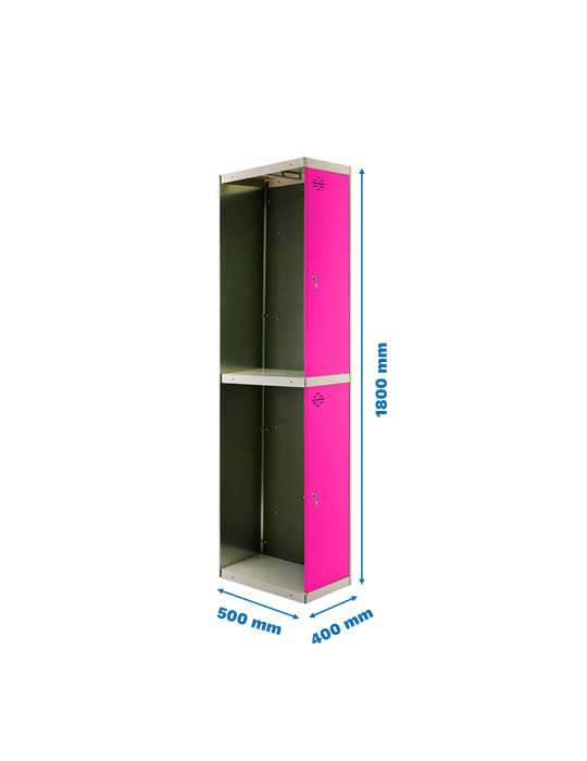 Taquilla 1800x400x500 SIMONLOCKER PROFESIONAL TANDEM 1/2 400 ADDI GR/RS marca SIMONRACK