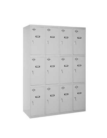 Taquilla 1800x1200x500 SIMONLOCKER 3 PUERTAS 4/12 300 (1200) GRI marca SIMONRACK 2