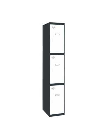 Taquilla 1800x300x500 SIMONLOCKER PROFESIONAL 3 PUERTA 1/3 300 IN AN/BL marca SIMONRACK
