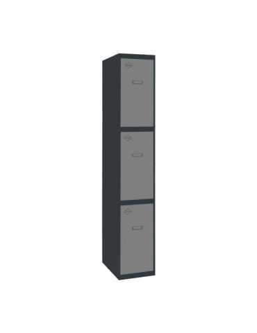 Taquilla 1800x300x500 SIMONLOCKER PROFESIONAL 3 PUERTA 1/3 300 IN AN/GR marca SIMONRACK