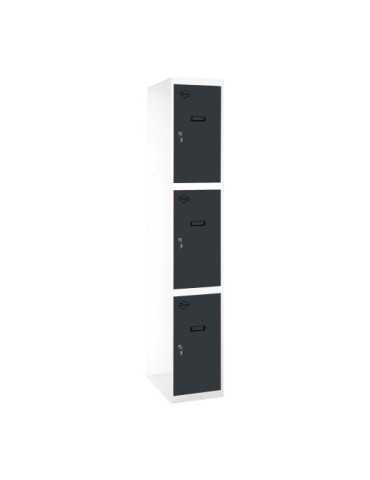 Taquilla 1800x400x500 SIMONLOCKER PROFESIONAL 3 PUERTA 1/3 400 IN BL/AN marca SIMONRACK
