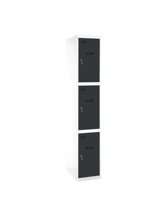 Taquilla 1800x400x500 SIMONLOCKER PROFESIONAL 3 PUERTA 1/3 400 IN BL/AN marca SIMONRACK