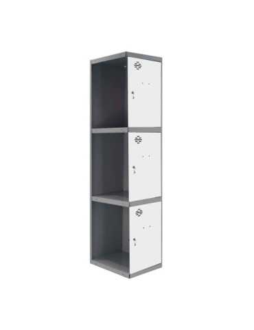 Taquilla 1800x400x500 SIMONLOCKER PROFESIONAL 3 PUERTA 1/3 400 ADI AN/BL marca SIMONRACK
