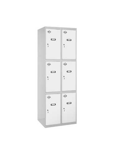 Taquilla 1800x600x500 SIMONLOCKER 3 PUERTAS 2/6 300 (600) GR/BL marca SIMONRACK 2
