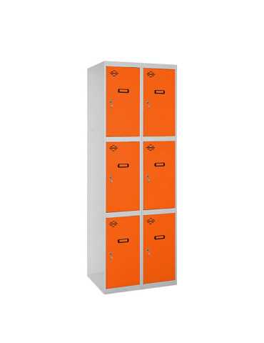 Taquilla 1800x600x500 SIMONLOCKER 3 PUERTAS 2/6 300 (600) GR/NA marca SIMONRACK 2