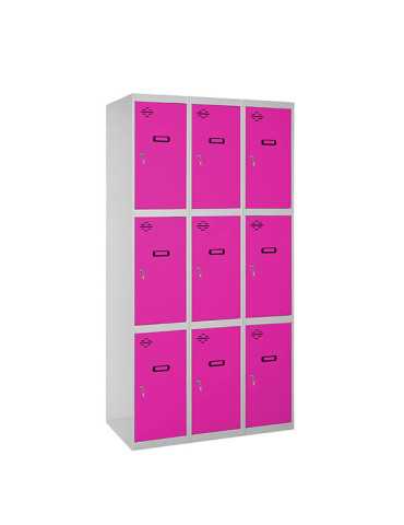 Taquilla 1800x900x500 SIMONLOCKER 3 PUERTAS 3/9 300 (900) GR/RS marca SIMONRACK 2