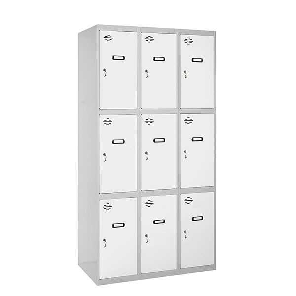 Taquilla 1800x900x500 SIMONLOCKER 3 PUERTAS 3/9 300 (900) GR/BL marca SIMONRACK