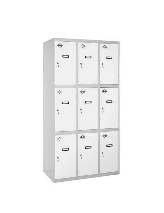 Taquilla 1800x900x500 SIMONLOCKER 3 PUERTAS 3/9 300 (900) GR/BL marca SIMONRACK